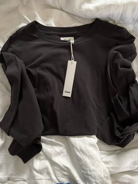 Elwood Charcoal Long-Sleeve Crewneck Shirt